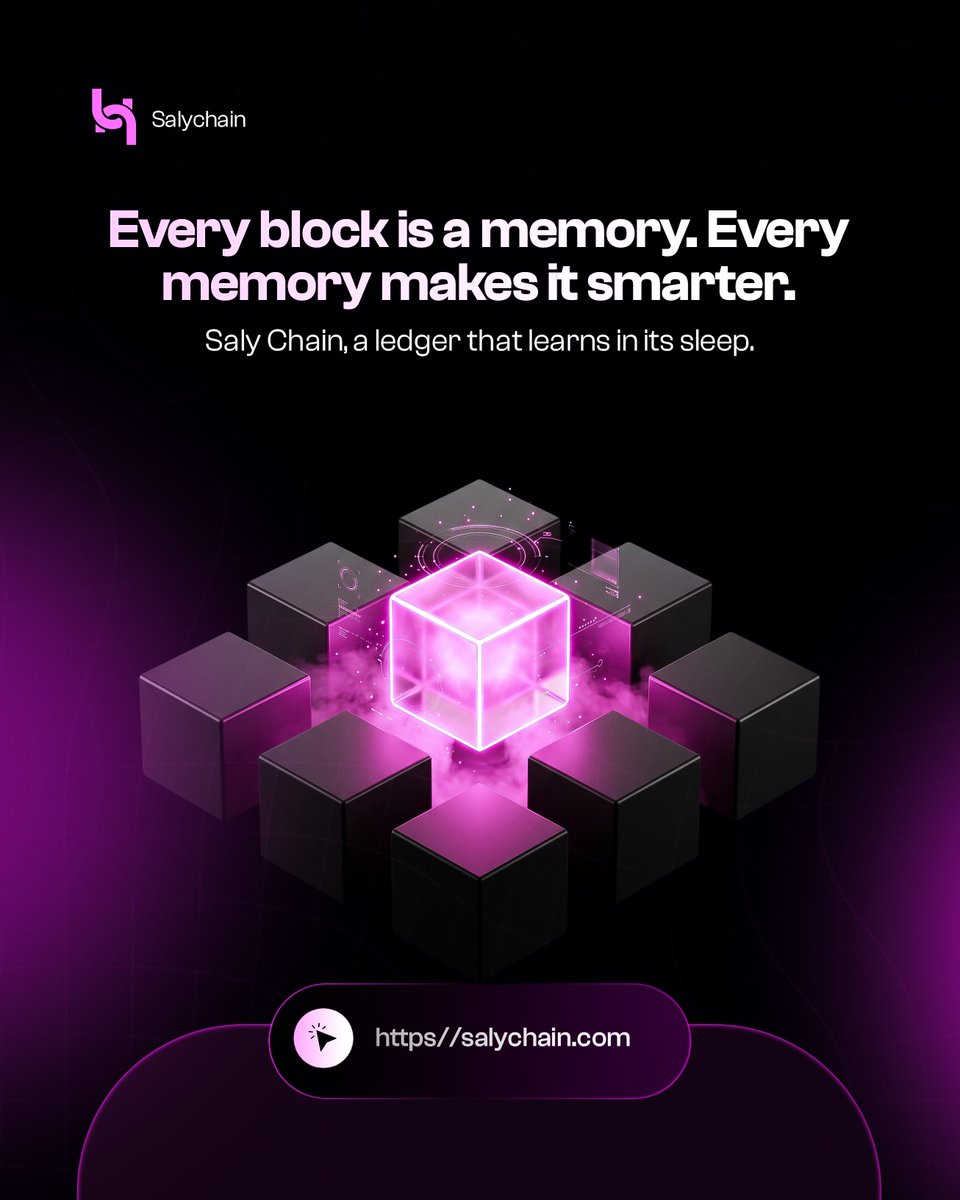 salychain's tweet photo. Every block tells a story.

Every transaction teaches the network.

Welcome to the future of intelligent infrastructure.

Saly Chain. Built for AI. Built for Builders.

#Layer3 #Base #Blockchain https://t.co/tSUXUn1kVg