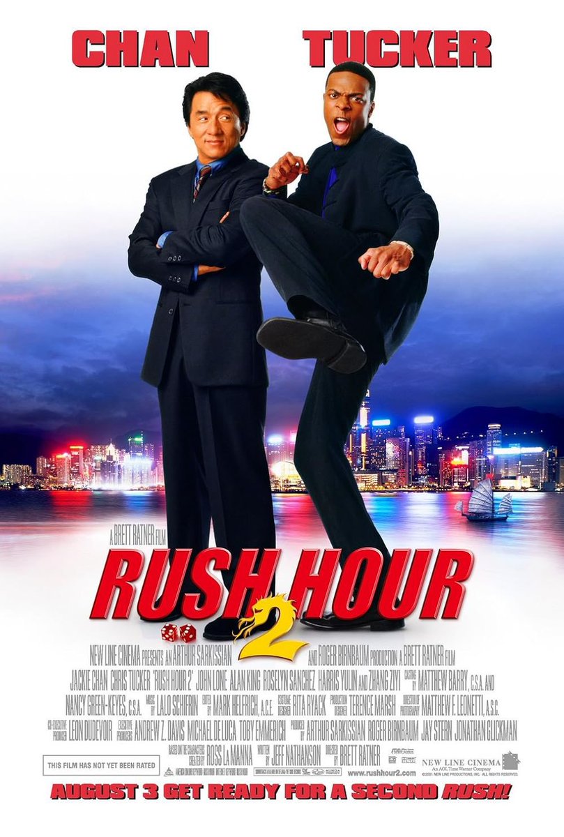 WATZUPMAG's tweet photo. Il y a 25 ans, Brett Ratner, depuis en disgrâce, repartait pour un #RushHour2, après le succès surprise du premier opus. Duo d’acteurs au sommet, effet miroir culturel, action fun, moins original que le premier mais carton plein.
On oublie le troisième, on attend le quatrième. https://t.co/E9EnmxePdn