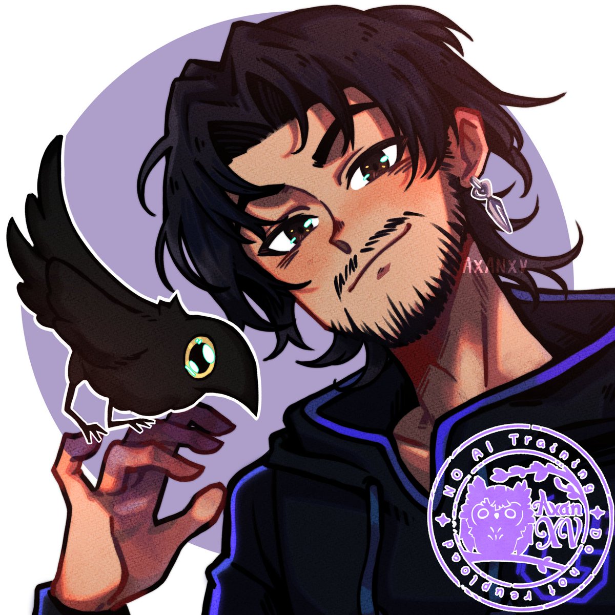 AxanXV's tweet photo. 🐦‍⬛Regalito de cumpleaños para @CorviGG !! 
(˵ •̀ ᴗ - ˵ ) ✧ https://t.co/TL0dWTekqp
