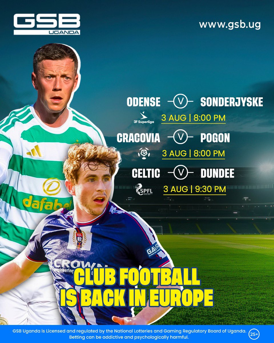 TheosBarham11's tweet photo. European Leagues Are Back!
Celtic will top the Scottish Premier League if they defeat Dundee with a margin of 3 goals on match day 1.

Click https://t.co/TIKLXPFTuQ to Play Now @GSB_Uganda #Theos https://t.co/DuLP1LTfeI