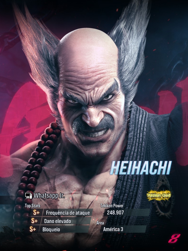 Juhcomp's tweet photo. Eis que você vai jogar tekken eo primeiro infeliz que aparece é esse https://t.co/sNpnHAV5nh