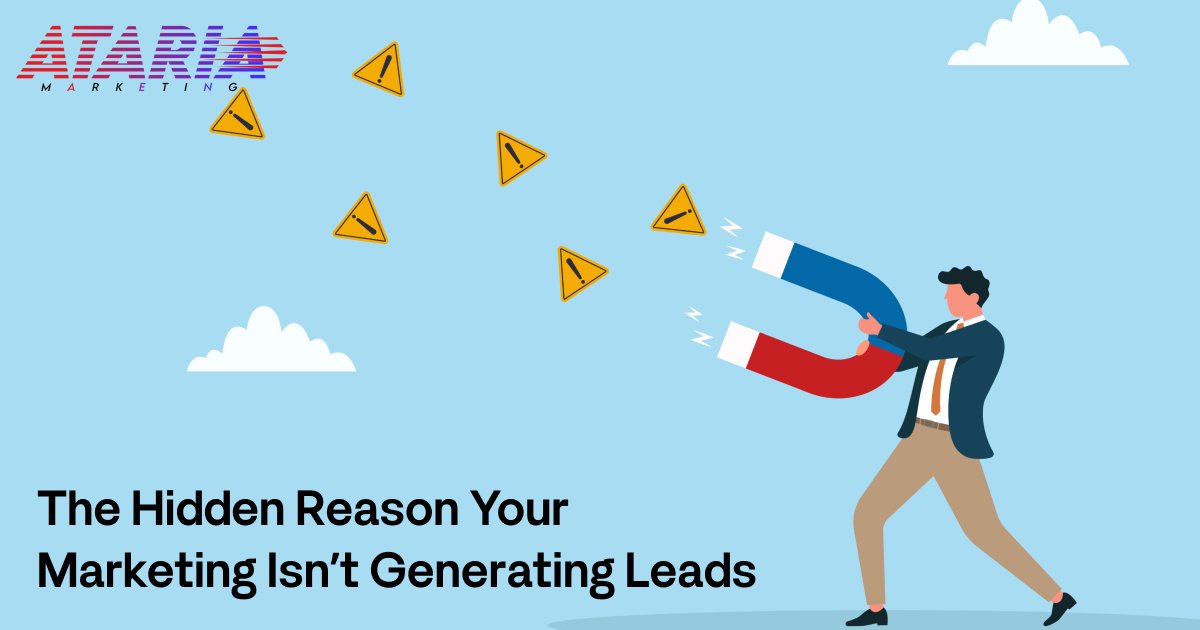 AtariaMarketing's tweet photo. The Hidden Reason Your Marketing Isn't Generating Leads

https://t.co/r0MWdcnah8 https://t.co/zyiizz17X8