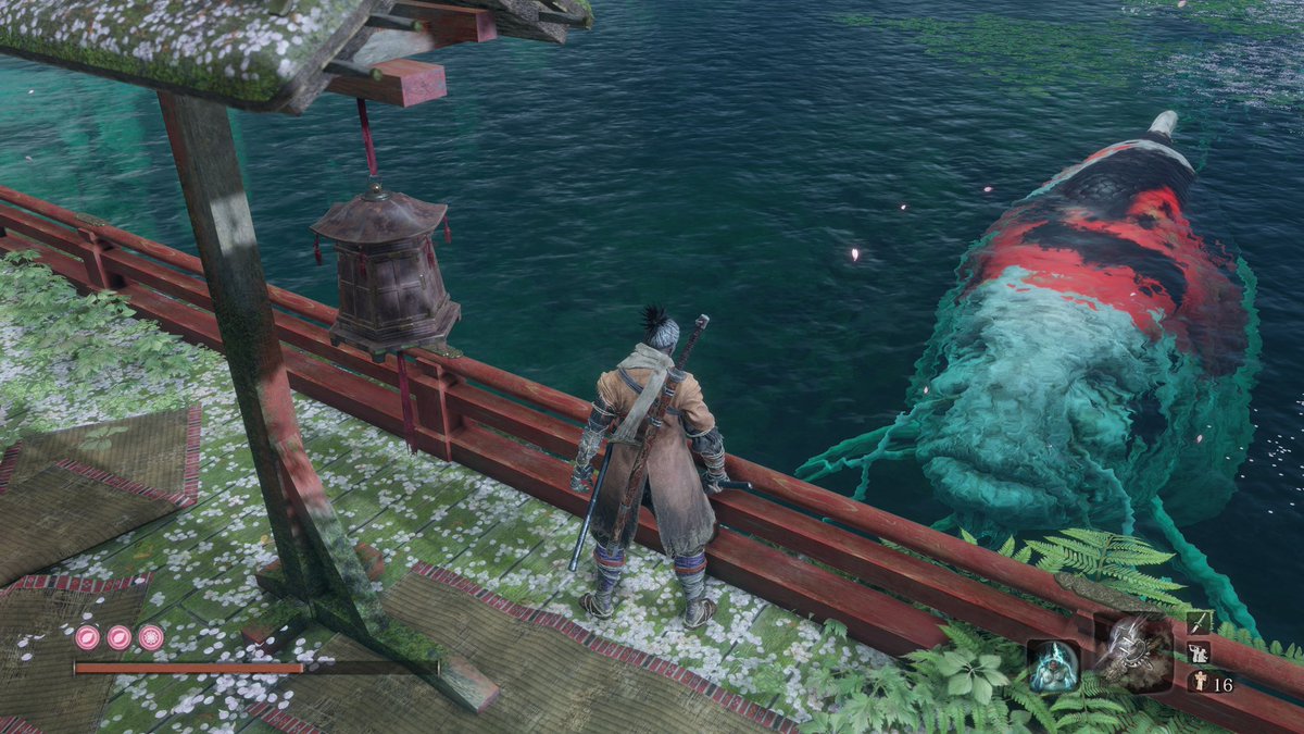 iv_mhwib's tweet photo. 注連縄マンとか竜とかコイキングとかへんないきもの多くて助かる
 #SEKIRO https://t.co/Gh1xQkKe0T
