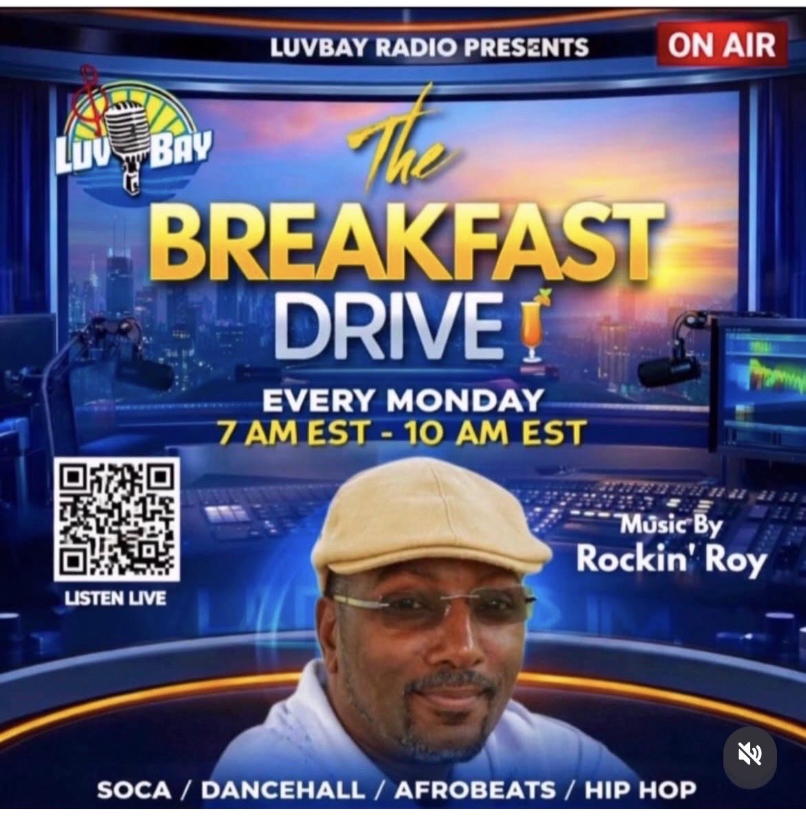 LuvbayMusic's tweet photo. We’re live 🔥🔥🔥🌴🌴                   

https://t.co/aMSxzyd6AY 

#luvbayradio
#rockinroy
#breakfastdrive
#listenup
#canada https://t.co/JCB8wQqQIY
