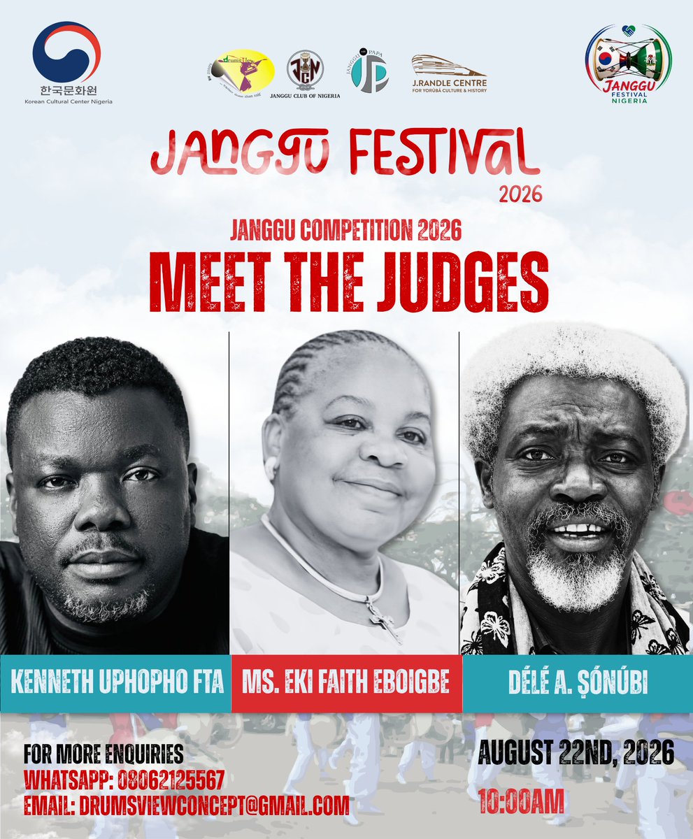 Drumsview's tweet photo. Meet the Esteemed Judges of the Janggu Competition 2026! 

Join us on 22 August 2026 as these respected cultural leaders evaluate the finest Janggu drummers at the Janggu Festival 2026 Grand Finale. 

#janggudrummingcompetition #kccn #drumsviewconcept #janggufestival2026 #culture https://t.co/NgvI80nXOJ