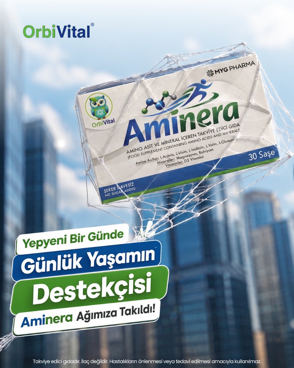 orbivital's tweet photo. Yepyeni bir gün ve haftaya başlarken kas, kemik ve yorgunluk denince akla ilk gelen formül Aminera ağlarımıza takıldı!

Yorgunluğun/bitkinliğin azalmasına katkıda bulunan, uzun ve yoğun günlerin profesyonel desteği kurtarıldı🕸️🦉

#OrbiVital #Spiderman #Aminera https://t.co/ZraEvR3sBy