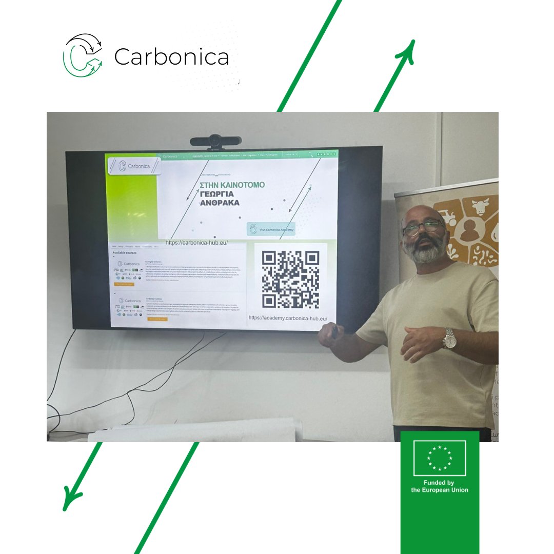 CarbonicaE's tweet photo. 🌱On 9 July, #CARBONICA joined the kick-off meeting of the Cyprus Living Lab in #Limassol established within the #NEMESISEU project

Dr. Christoforou presented CARBONICA while farmers, researchers &amp; businesses explored new opportunities for collaboration
#HorizonEU #Carbonfarming https://t.co/QpDLlm6LjP