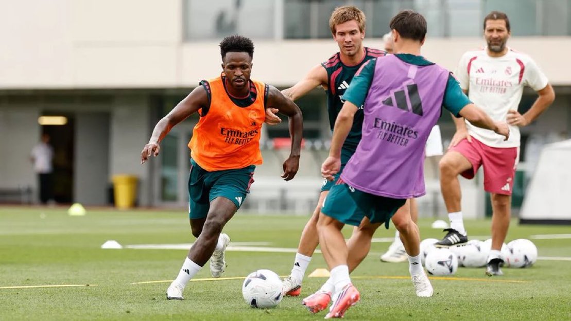 MadridXtra's tweet photo. 🚨 VINI JR IS TRAINING! https://t.co/efjl6iflLI