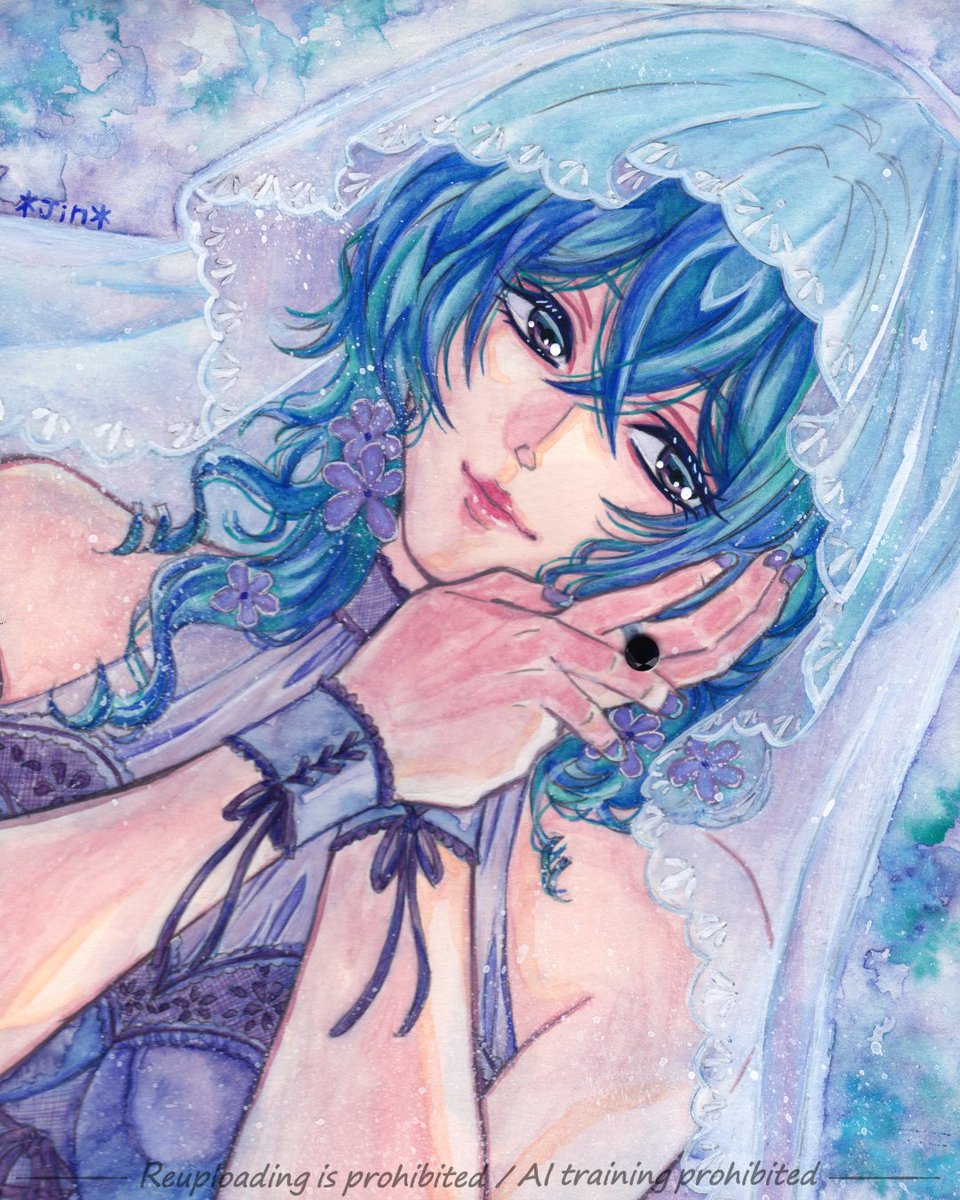 Yumeno_ukhs's tweet photo. 【菫青色の至誠 -Iolite-】
アイオライト 
使用画材・透明水彩、ヴィフアール水彩紙、オックスゴール
#shiningstone展
仁(Jin) 様(@jin1985016 )

(https://t.co/PhwltaUG0D) https://t.co/peVIMz9YAj
