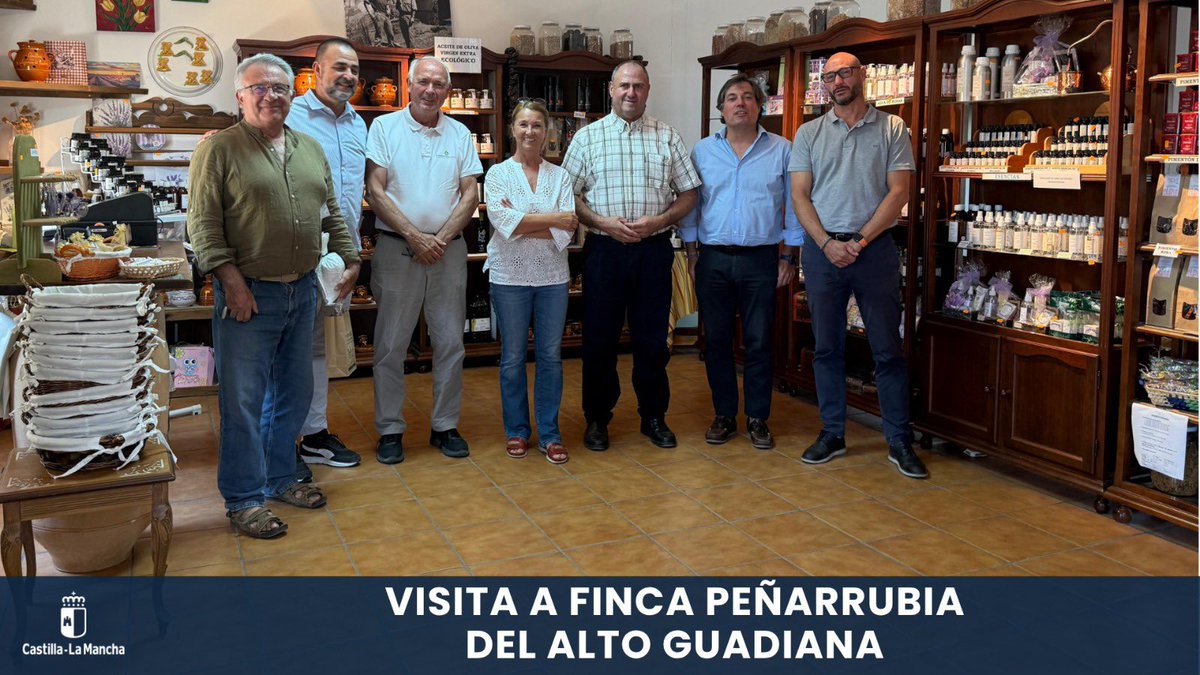 AgriculturaClm's tweet photo. ✅ El Gobierno regional valora la empresa Peñarrubia del Alto Guadiana como ejemplo de innovación y liderazgo en producción ecológica.

✅ https://t.co/AoR7QhNZX2

#CLM #Ruidera #innovación #PlantasAromáticas #ProductoEcológicos Junta de Comunidades de Castilla-La Mancha https://t.co/NFxKnAoFJe
