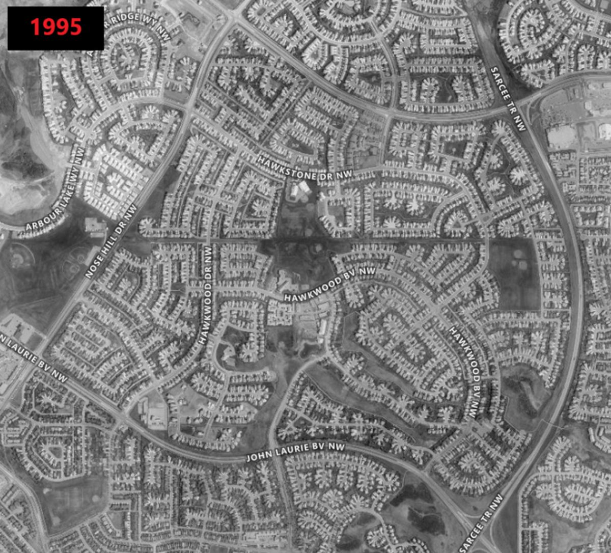 WalkingCalgary's tweet photo. The land that is now #Hawkwood was annexed into the City of Calgary in 1976.
Construction of the community began in 1979 and was completed by 1997.
At the 2021 census, Hawkwood recorded a population of 9,115.
#yyc https://t.co/tyX9klP35V