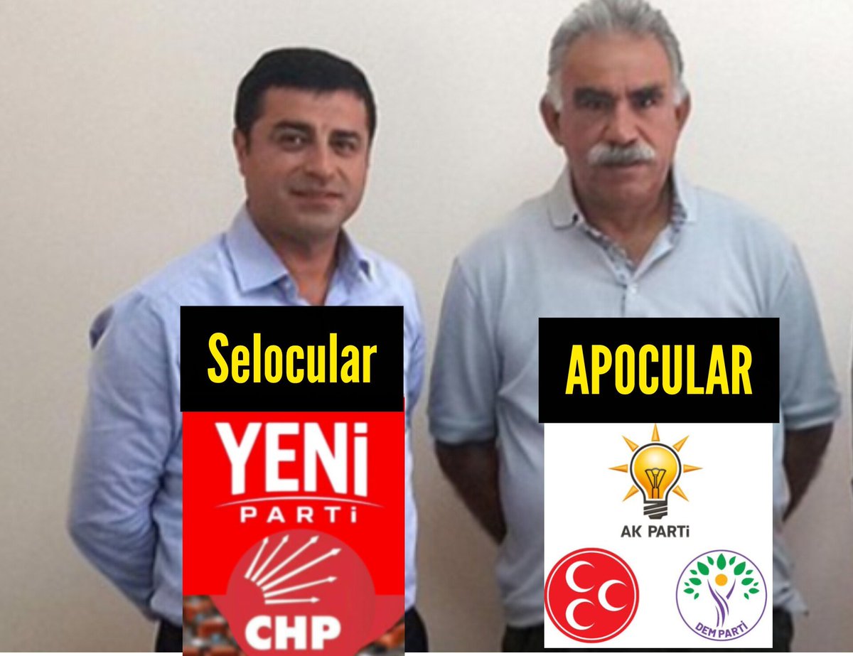 MilliyetciHbr's tweet photo. Selocular: YENİ Parti-CHP
Apocular:  AKP-MHP-DEM https://t.co/eIEdo6fwgh