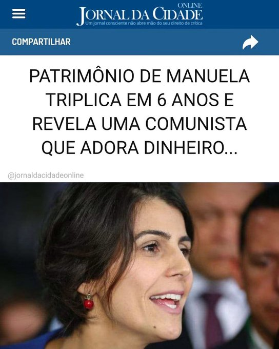 augusto_tin's tweet photo. Que hipocrisia, heim @ManuelaDavila ??? https://t.co/pN66Omehfj