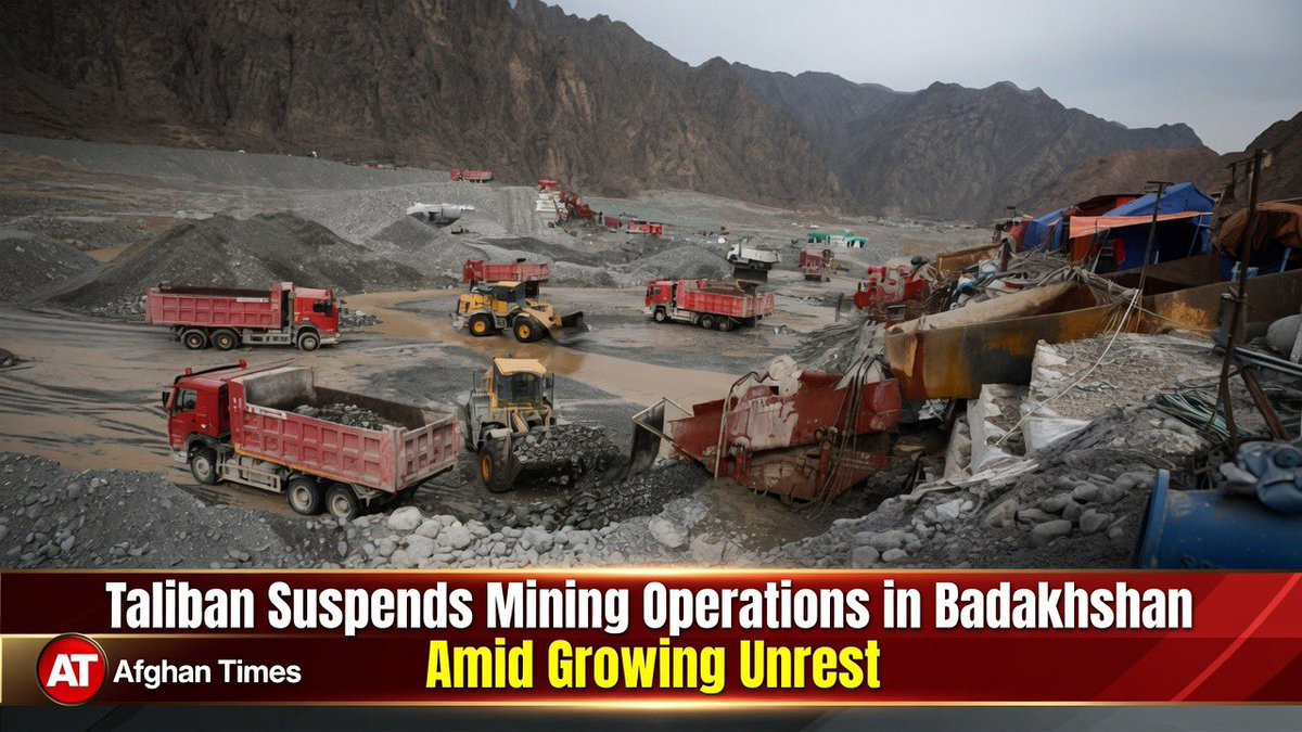 Breaking: Taliban Halts Mining Operations in Badakhshan Amid Rising Unrest