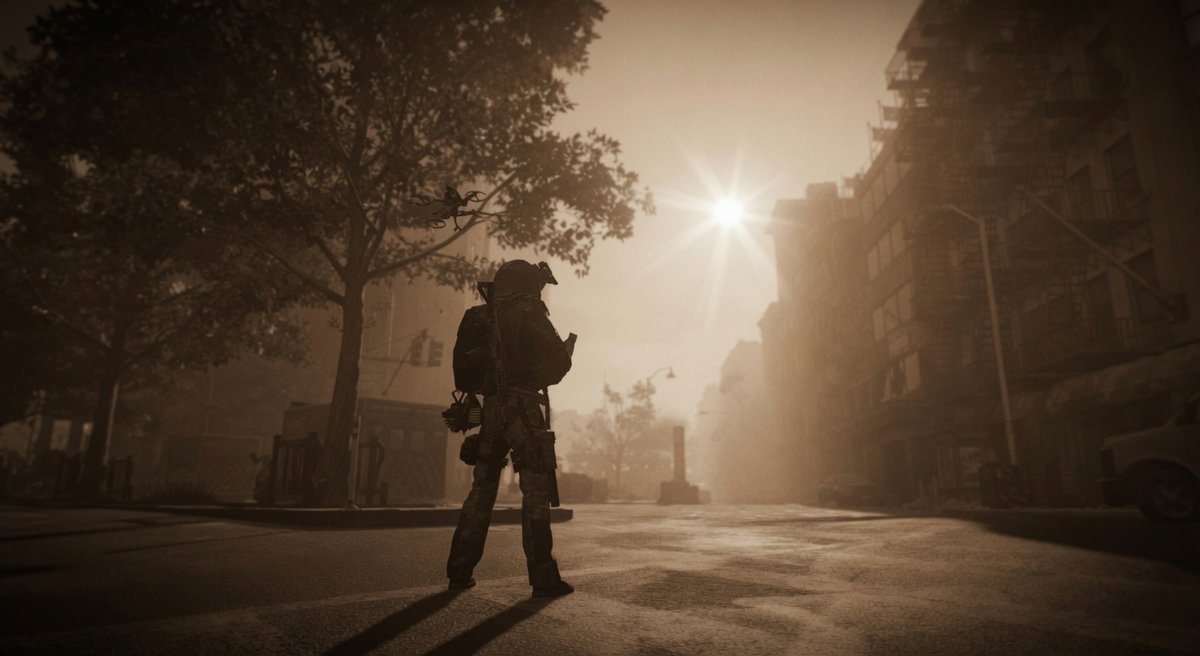 K0R0N1S84's tweet photo. 🌆WONY.
🌪️Dust storm rolling through.
🤖Fine-tuned with Grok.
#TheDivision2 #TheDivisionGame #DustStormEvent