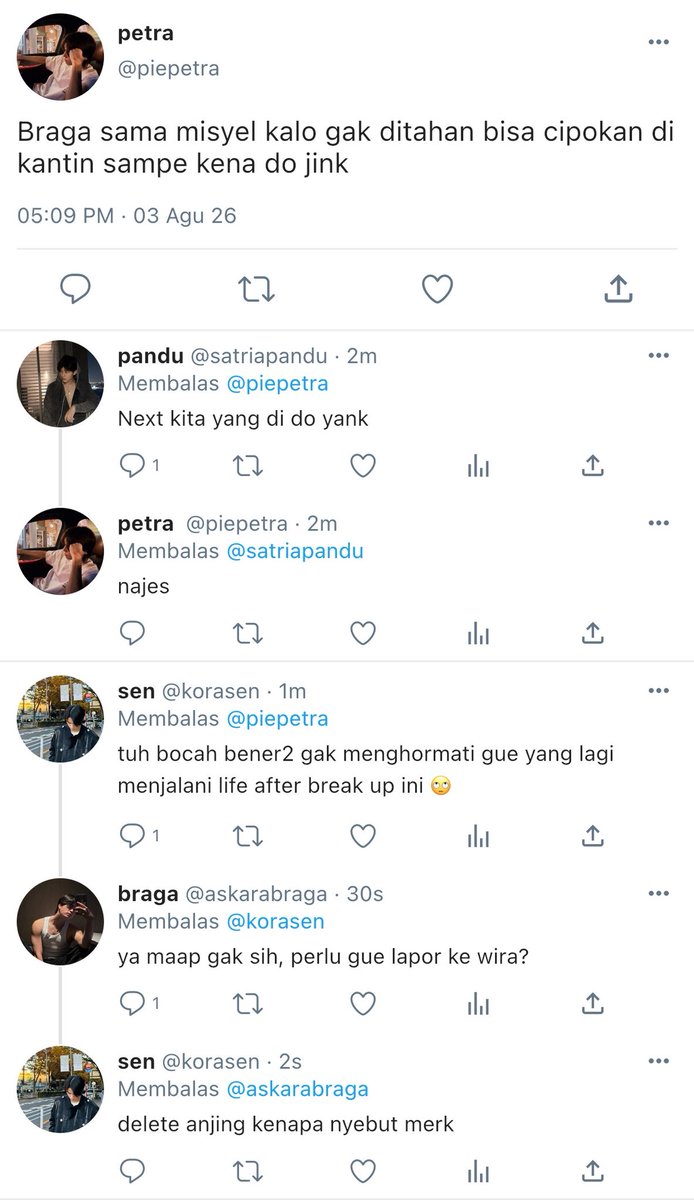 loonisonight's tweet photo. #GeminiFourth one tweet

satu dunia harus tau kalau si cantik cuma braga yang punya

• written by chey https://t.co/3gZA04b7jD