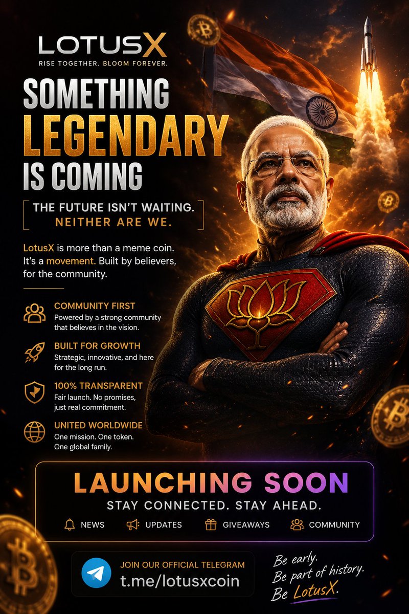 LotusXOfficial's tweet photo. Something Legendary Is Coming.

The early ones always write history.

Join the LotusX community before launch:
 https://t.co/2zKhOWvnNG

🚀 Rise Together. Bloom Forever.

#LotusXOfficial #Solana #Crypto #PumpFun https://t.co/hLOkaHrjAj