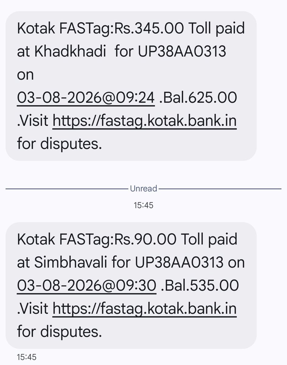 adnanjamia91's tweet photo. @KotakBankLtd why are you deducting #fastag balance repeatedly. Have you ever checked entry and exit points before deductions. How can somebody travel near about 27 km in 6 minutes. Your complaint portal is not registering complaints. @udaykotak @jagograhakjago @upeidaofficial https://t.co/PrUPxsH6xR