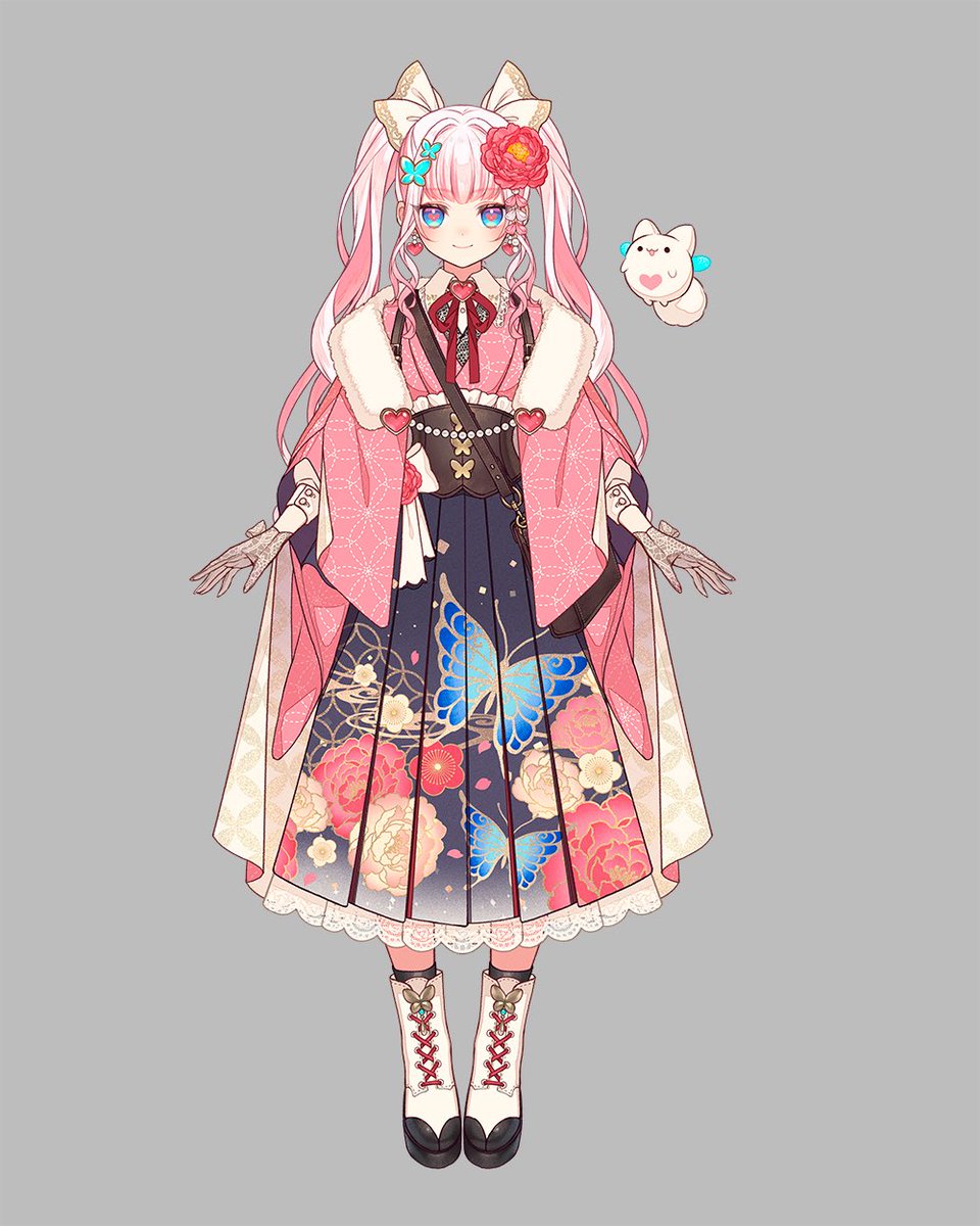 koiseyootomeVT's tweet photo. 私の全身が見たいというお声があったので
バックには蝶のチャームがついているのですわ🦋 https://t.co/va5lTytH5E