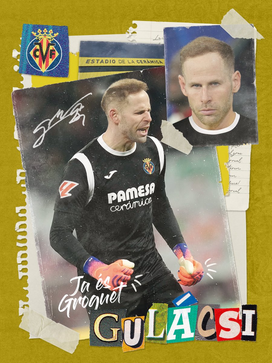 VillarrealCF's tweet photo. El Villarreal CF y el @RBLeipzig han alcanzado un acuerdo de traspaso por Gulácsi, que será portero groguet durante las próximas dos temporadas

Bienvenido a tu nueva casa, Péter 💛 https://t.co/Xi4Gw9jnH7
