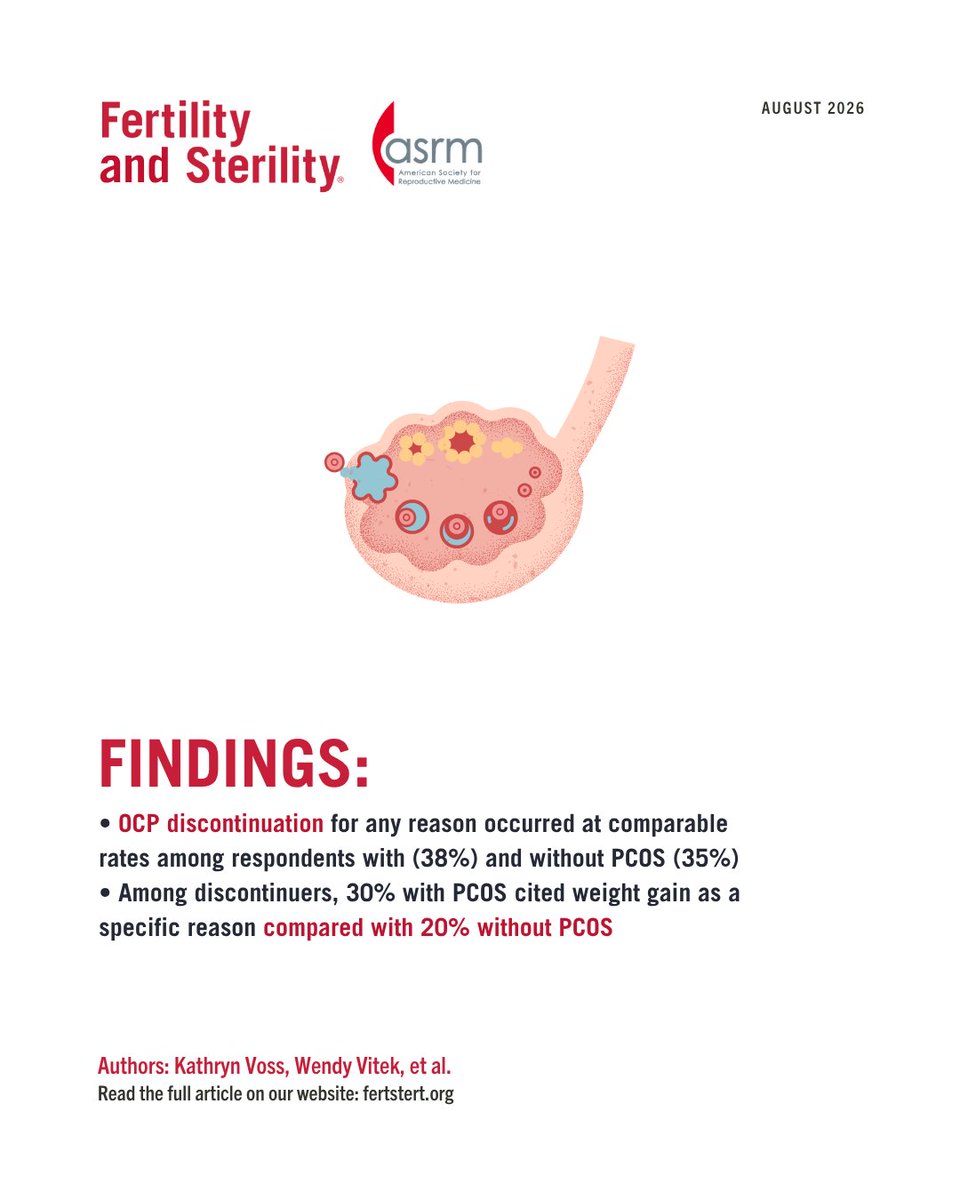 FertStert's tweet photo. Perceived weight gain and oral contraceptive pill discontinuation among women with and without polycystic ovary syndrome in a national survey

Full text 👇
https://t.co/KZKyCUNpce https://t.co/hQiom53g4f
