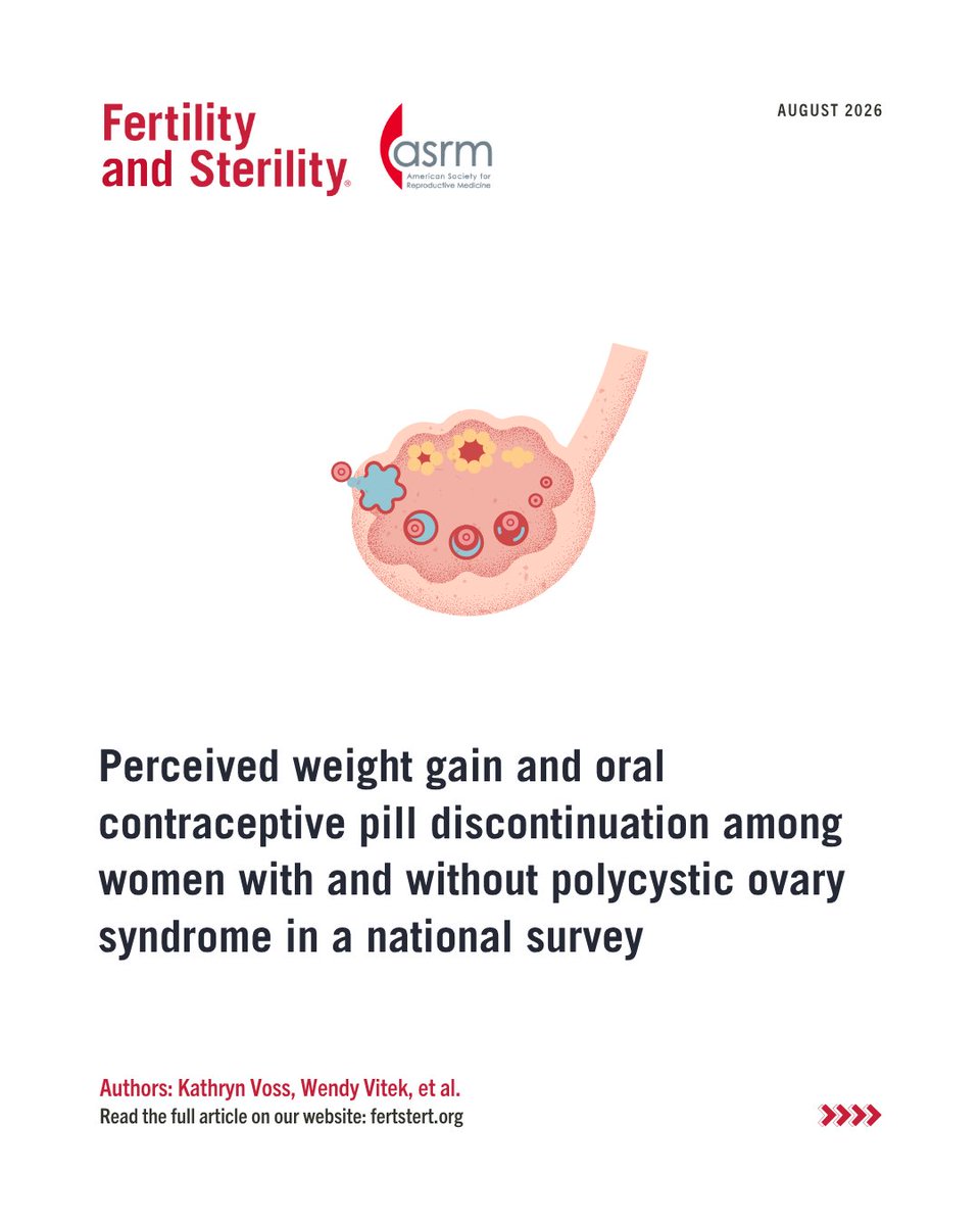 FertStert's tweet photo. Perceived weight gain and oral contraceptive pill discontinuation among women with and without polycystic ovary syndrome in a national survey

Full text 👇
https://t.co/KZKyCUNpce https://t.co/hQiom53g4f