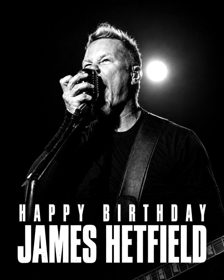 MonstersOfRock's tweet photo. On this day in 1963, the man who helped change heavy metal forever was born!

Happy Birthday to James Hetfield! 🎉 https://t.co/bp3dQnMdlk