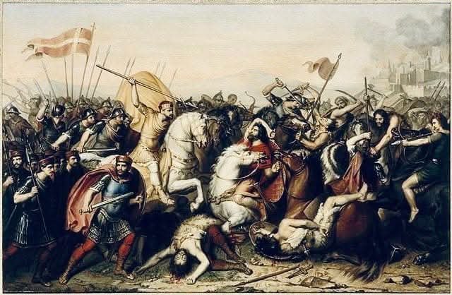 Sweety2203's tweet photo. 3 août 881, bataille de Saucourt-en-Vimeu. Victoire éclatante de Louis III Roi des Francs, accompagné de son frère Carloman II, sur les Vikings. https://t.co/bt1iWG5nyG