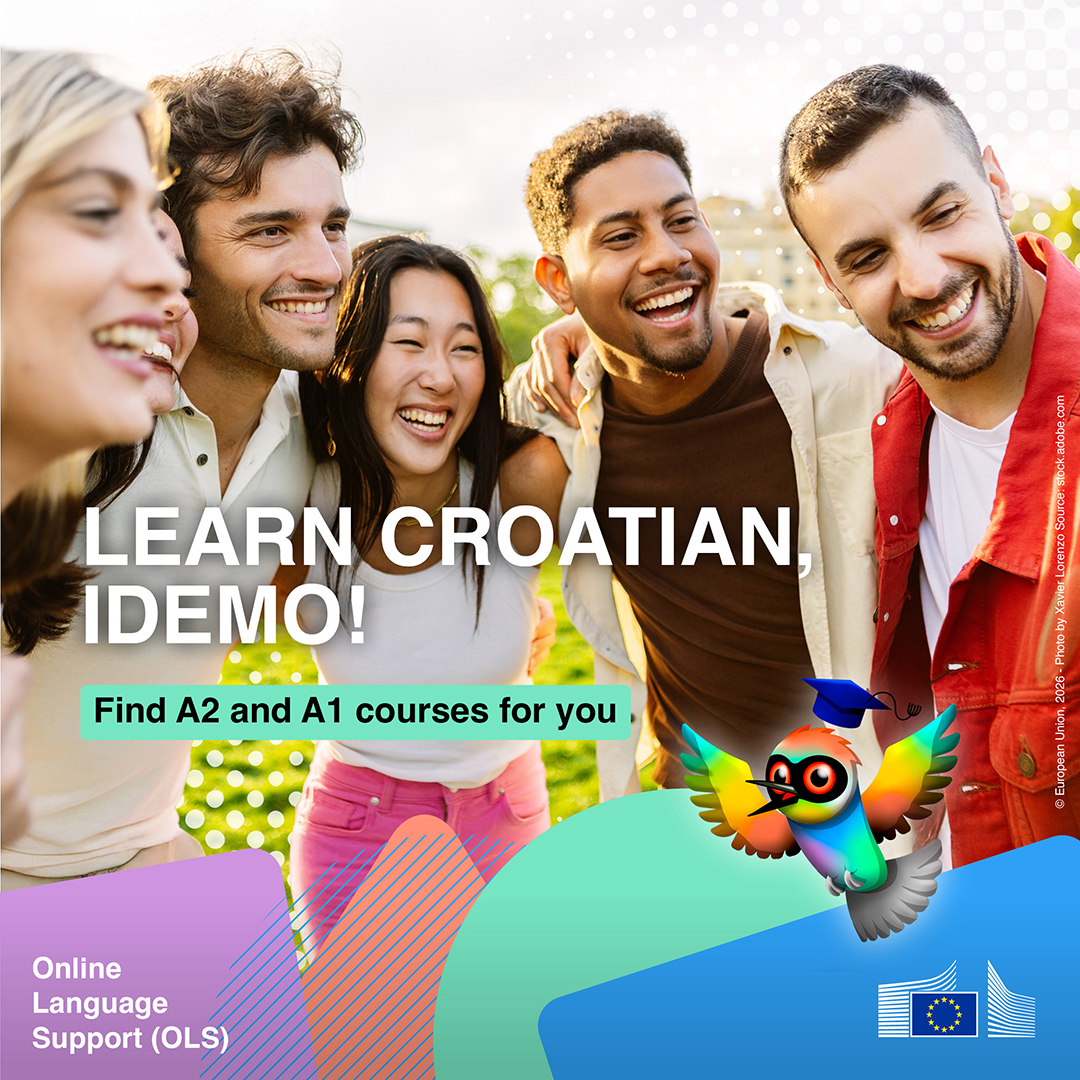 EUErasmusPlus's tweet photo. Croatia: 1,000 islands, UNESCO heritage and stunning Adriatic coastline. 🌊☀️

Learn Croatian this summer with OLS, A1 &amp; A2 courses available now.

🎓 Idemo! (Let's go!)
👉 https://t.co/jY6upvPFFY https://t.co/9bJbTmmkLn