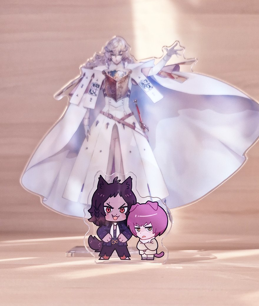 aurusagi's tweet photo. two awesome catboys and an evil intimidating horse behind them... photoshoot for my double-sided magnus block!! 😸😾🐎🥯 https://t.co/wkAvIktplQ
