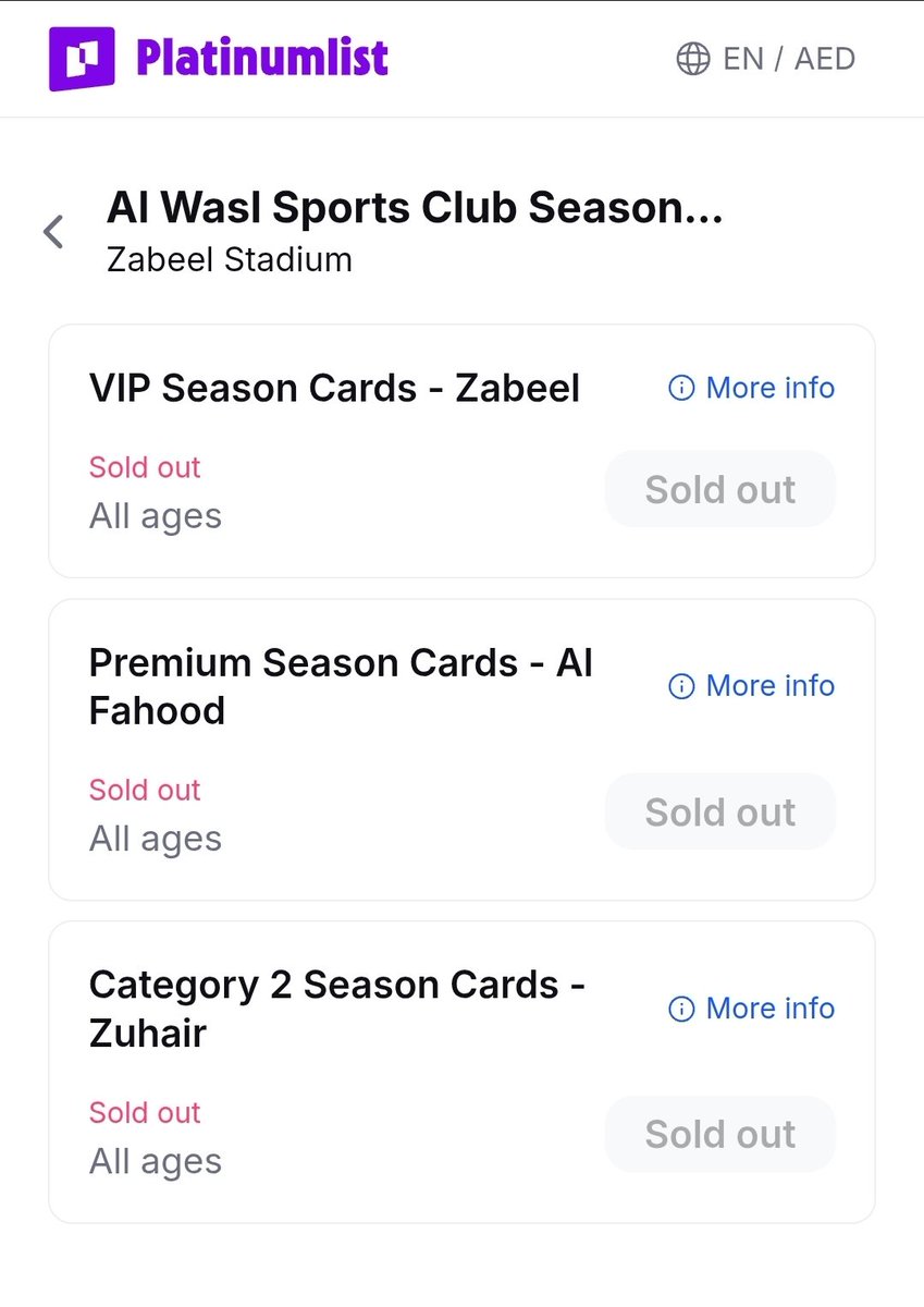 alwasl14's tweet photo. @AlWaslSC شو ذنبي أرد من الدوام الساعة 6 أجوف كل البطايق soldout 
مشجع الفريق المدموج في نعمة . لو يدش بعد نص الموسم بيجوف التذاكر الموسمية موجودة https://t.co/npjKwQa6TT