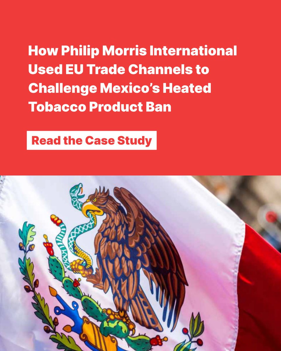 exposetobacco's tweet photo. Mexico has been a leader in advancing tobacco control in Latin America, including banning heated tobacco products (HTPs) and e-cigarettes.

Based on a joint investigation by @ContreFeu_ong and STOP, this case study examines documents released through freedom of information requests that suggest Philip Morris International (PMI) sought to use European Union trade channels in an effort to challenge Mexico's HTP ban.

The documents offer insight into how PMI framed Mexico's HTP ban as a European trade issue and sought support from the European Commission's Directorate-General for Trade.

Learn more about the documents and what they reveal by reading the full case study at the link in our bio.

Learn more: https://t.co/eG3Xgrnej4

#ExposeTobacco