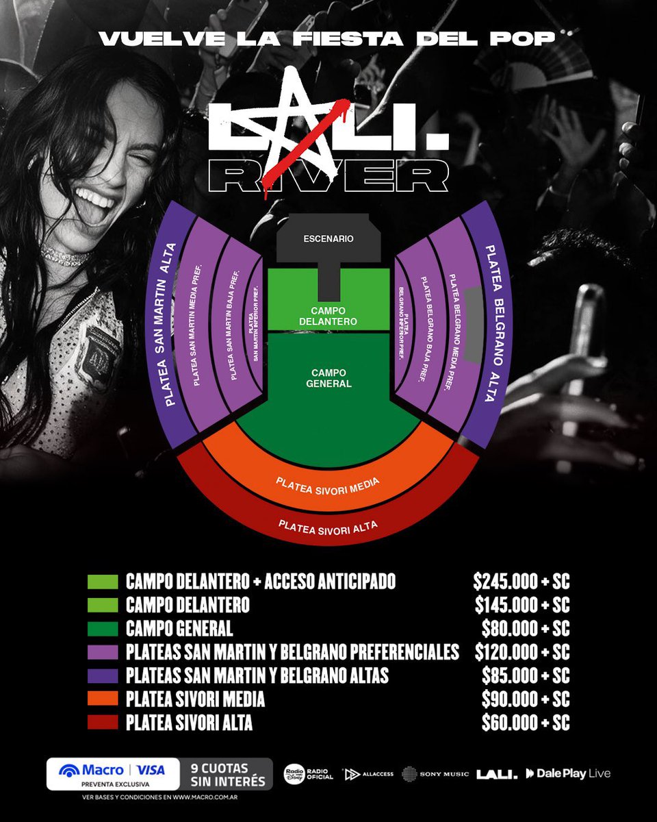 porquetendencia's tweet photo. "Lali":
Porque anunció un nuevo show en River para el 26 de septiembre https://t.co/e6lvHmfrjR