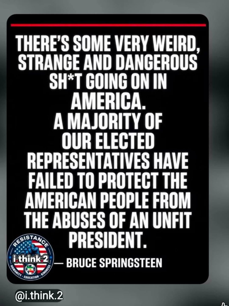 JamesTate121's tweet photo. Bruce Springsteen nailed it. 🔨 https://t.co/9LQO9DC3QG