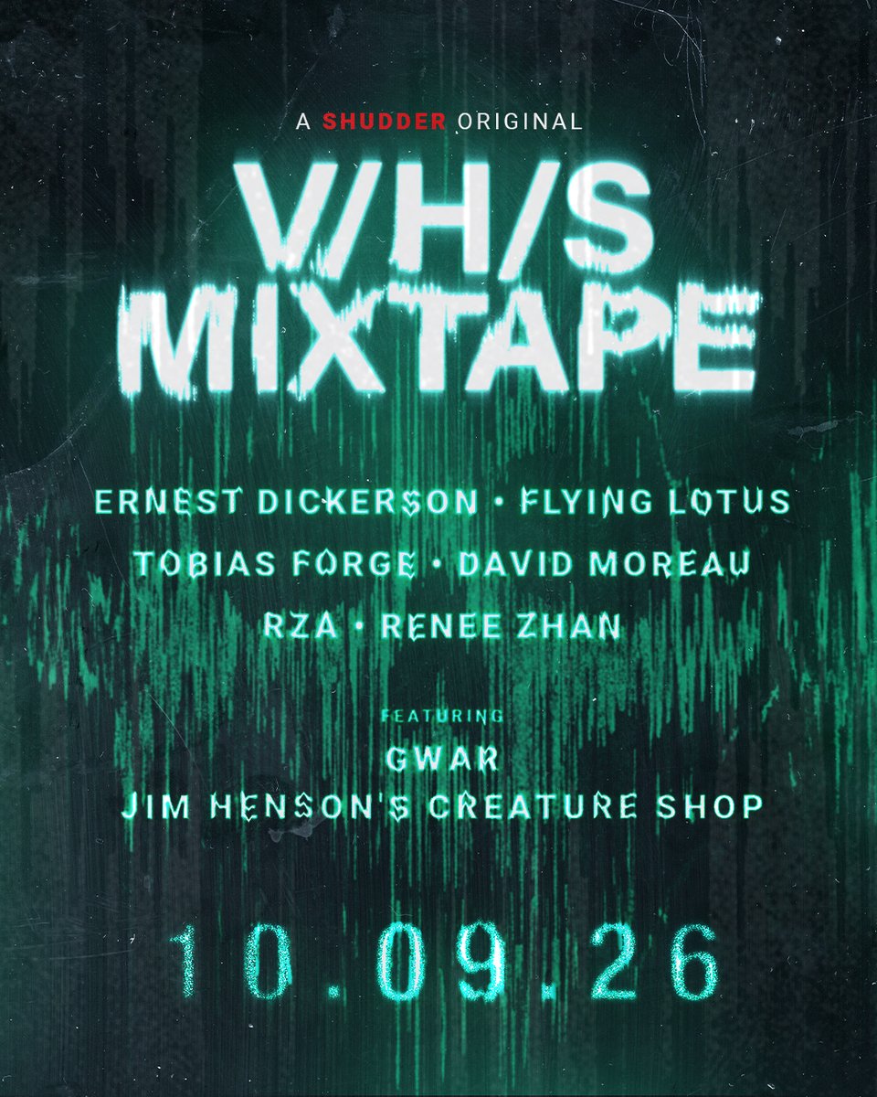 Shudder's tweet photo. The soundtrack to your nightmares is coming. Press play if you dare. 📼

V/H/S/MIXTAPE premieres October 9 on Shudder. https://t.co/0r4WYMbQh4