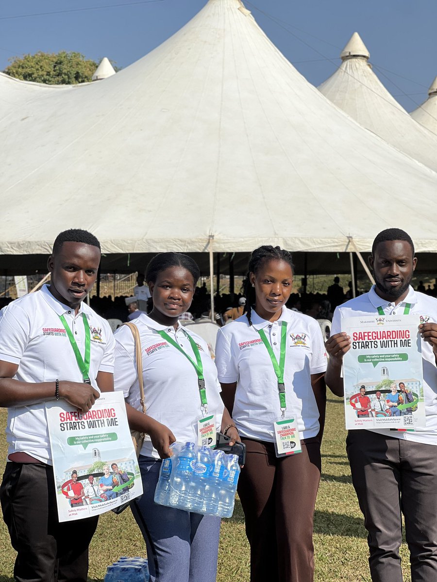 SafeguardingMak's tweet photo. Today we welcomed freshers into the mighty hill and Safeguarding champions were on ground guiding and helping them out. #safetyatmakerereuniversity https://t.co/qr2UnvQgnk