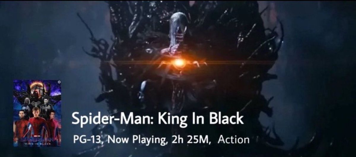 dr_dilip_2007's tweet photo. Tom Holland Will return as Spider-Man and Peter Parkar In "Spider-Man King in Black"

In cinemas 2030 https://t.co/xiNLZcJwPS