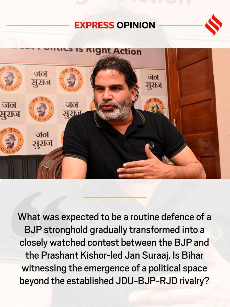 ieopinion's tweet photo. #ExpressOpinion | Urban voters appear increasingly willing to judge individual candidates on credibility, accessibility and performance rather than party identity alone. Prashant Kishor's campaign attempted to capitalise on this shift by focusing less on traditional electoral arithmetic and more on governance, accountability and public services

Written by: Aviral Pandey

Read: https://t.co/adln6nOSnY