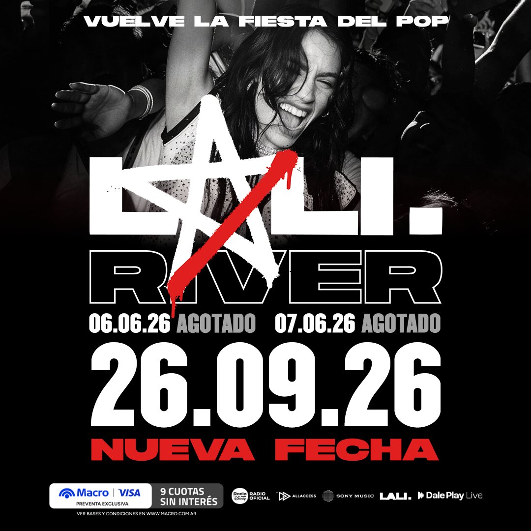 MundoFamososOk's tweet photo. LALI ACABA DE ANUNCIAR UN NUEVO RIVER PARA EL 26 DE SEPTIEMBRE KEE https://t.co/srKo4Bh36W