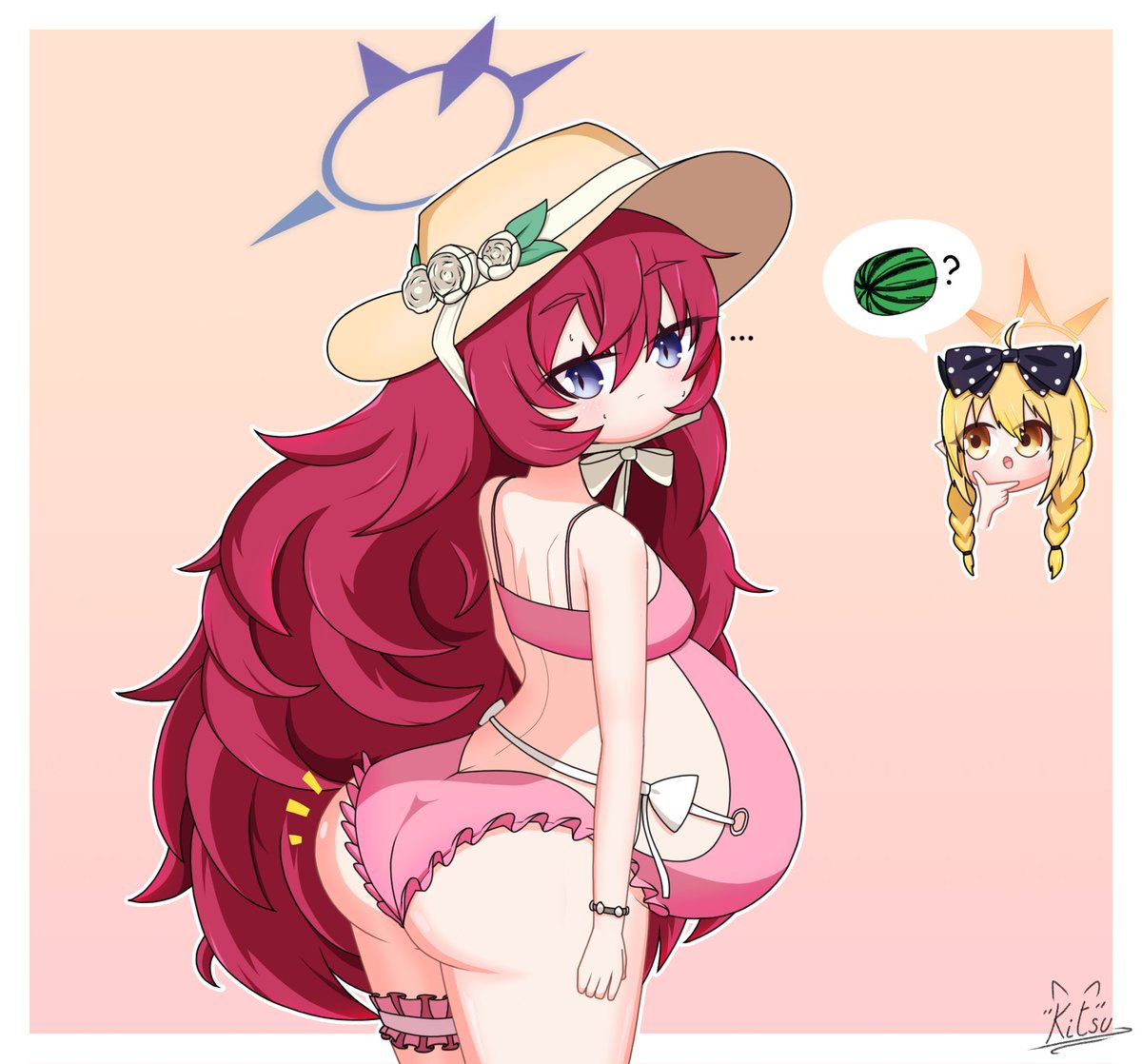 kitsuniight's tweet photo. Pregnant Iroha(ss)

Pregnancies give more curves. For somes, the chest grows more. And for Iroha's case, she got a bigger butt.
Hope you'll like it! https://t.co/Gf0LLP6TJ8