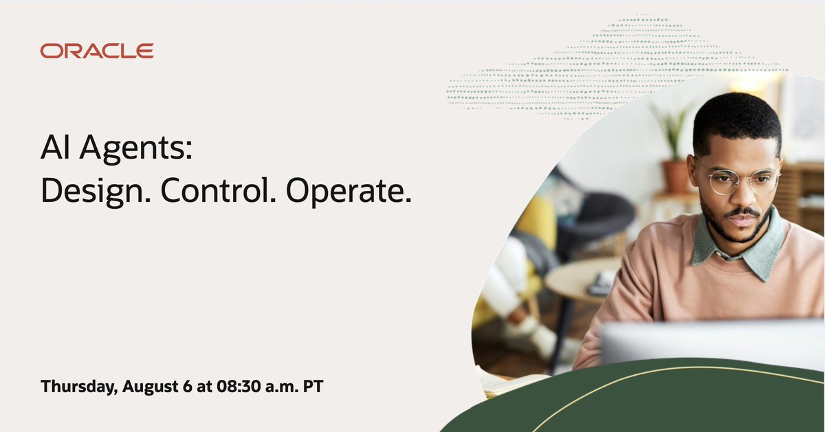 acasall's tweet photo. Security for agentic applications starts with design, continues through enforcement, and depends on ongoing operations. Learn what customers should understand about securing AI agents in Oracle Fusion environments. https://t.co/vFn5ppyfgr https://t.co/XSJdvEUtS1
