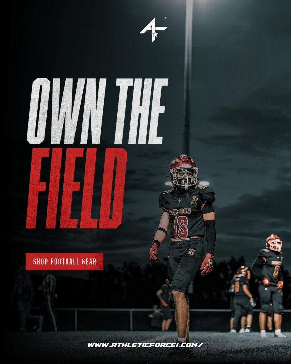 Athleticforce1's tweet photo. Own the field. Control every play.

Confidence starts before kickoff.

Athletic Force 1 custom football uniforms are engineered for athletes who demand performance, comfort, and a professional look every time they step onto the field. https://t.co/oNoVikm3pQ