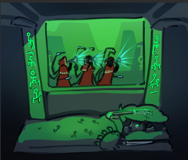 LDAlice1's tweet photo. i started playing Mechanicus and there was a mission to  start broadcasting hymns and prayers through the whole tomb https://t.co/LiOlxClI60