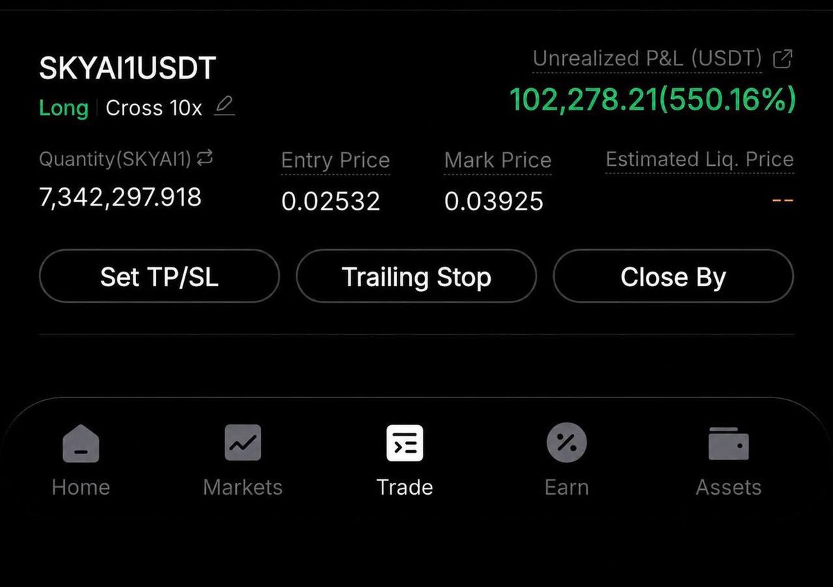 Crypto__Haris's tweet photo. I love @Ryker_Crypto 🇯🇵
He is the best trader in Japan.

Just made another $100K plus trade following Ryker’s $SKYAI long call 🔥

I followed his call blindly when $SKYAI was trading at $0.025 and now it has been pumped to $0.04. 

Now I understand why many people on X say Ryker is the son of CZ.

No one could predict it with such accuracy.
Respect @Ryker_Crypto