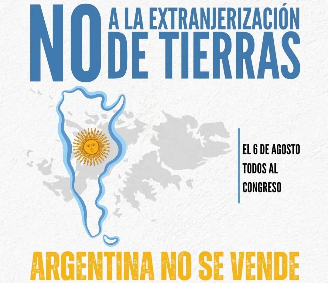 MConurbasic's tweet photo. CORTA:
Todo SENADOR que vote a favor de la EXTRANJERIZACIÓN DE TIERRAS y de regalar nuestra soberanía, es porque tiene oscuros intereses personales o es un CORRUPTO DE MIERDA.

LA PATRIA NO SE VENDE. https://t.co/ZezdedjeUQ