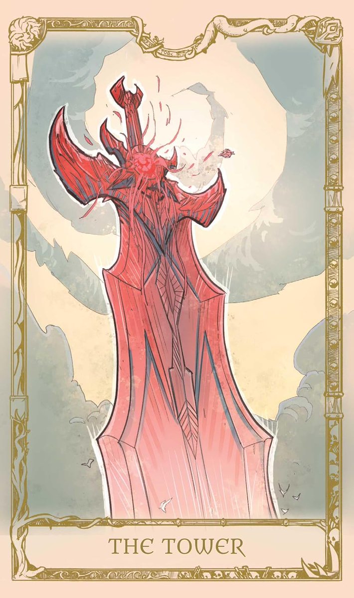 PyromancerYT's tweet photo. The Tower tarot card means sudden change, unexpected upheaval, and the breakdown of false structures, bringing a shocking revelation or awakening that clears away shaky foundations to make room for a fresh start. https://t.co/hVjQxVeKkO