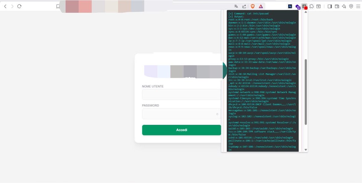 Shabosec's tweet photo. Ya RCE 🔥🔥🔥

Big up @lostsec_  for RCE Extension 

I found this Spain bug bounty program via Yandex digging deep  it’s vulnerable to RCE 🔥🔥🔥

🚀 https://t.co/ndYChonsxS