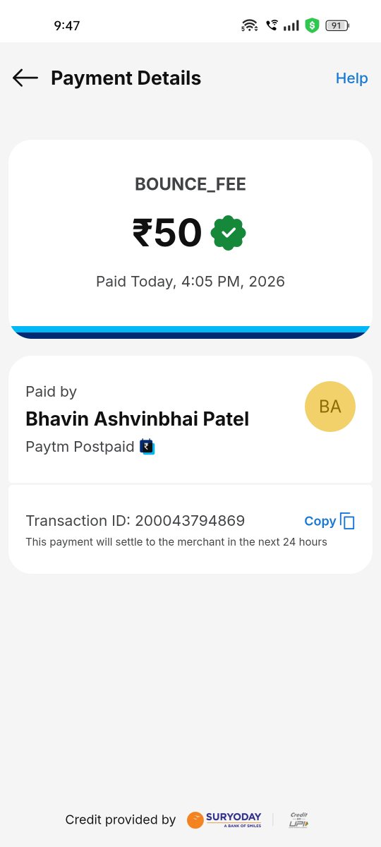 Mr_Patel031's tweet photo. Hi @Paytmcare i have already paid postpaid bill, so why bounce_ charge apply. https://t.co/gyWJhZkpCd