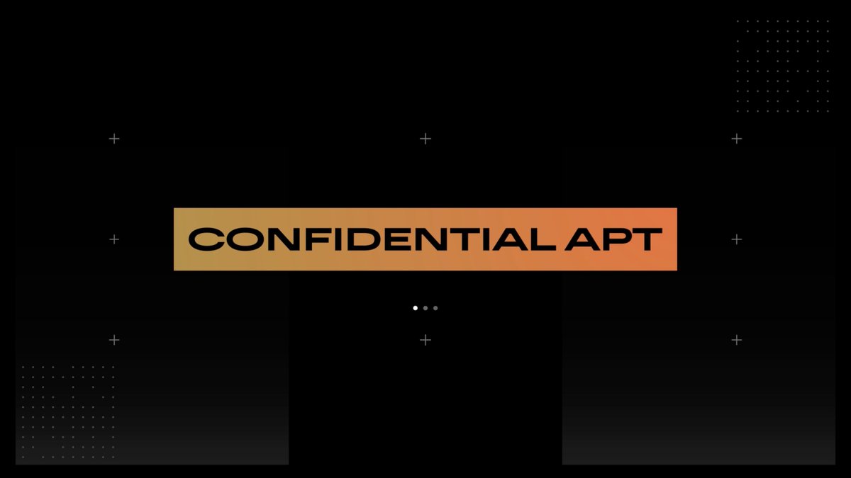 AptosLabs's tweet photo. On most chains, balances are public by default. Confidential APT changes that.

Encrypts balances and transaction amounts; addresses stay visible. Opt-in by design, built for compliant use cases.

Live on Aptos mainnet, usable via Confidential Assets Web:
https://t.co/8pvmrOGM6I https://t.co/tXOdLKIuxH