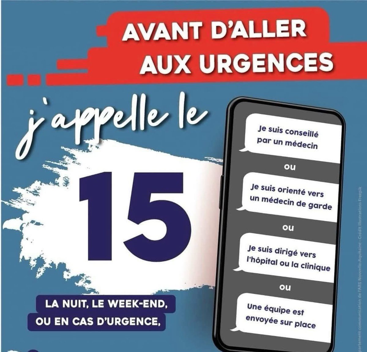 CHUdeNice's tweet photo. 🚨🚨Avant de vous rendre aux Urgences du @chudenice 

🙏 Merci à TOUS de suivre ces recommandations de bonne pratiques : 🚨

📞 En cas de doute, appelez le #SAMU (📞1️⃣5️⃣)

➡️ Réservez les services d’urgences pour les situations graves !

#Urgences #sante #hopital https://t.co/zltucuZjeo